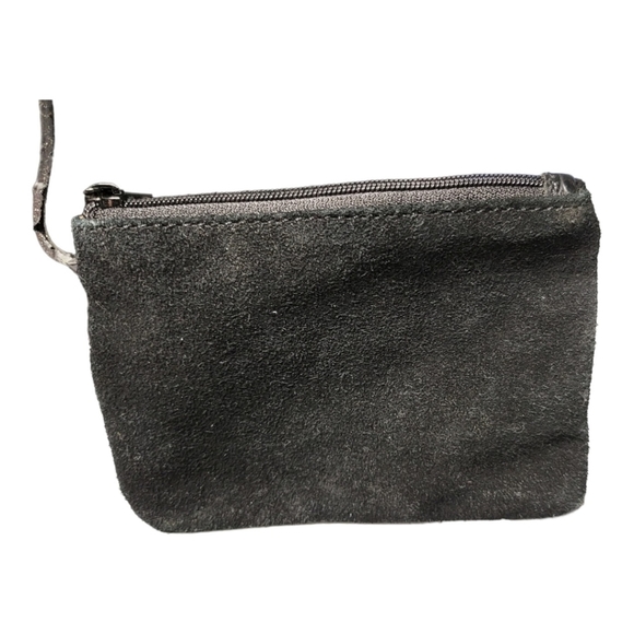 Giani Bernini Handbag Black Brushed Leather, Zipper, Adjustable Alligator Strap - Picture 3 of 10